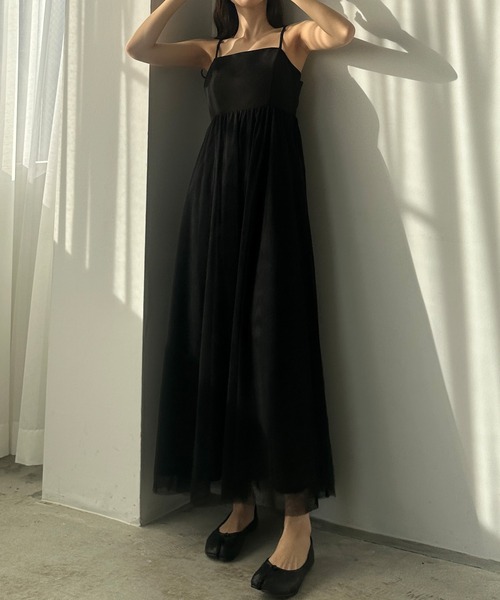 「Louere」 キャミソールワンピース X-LARGE アイボリー レディース_画像8