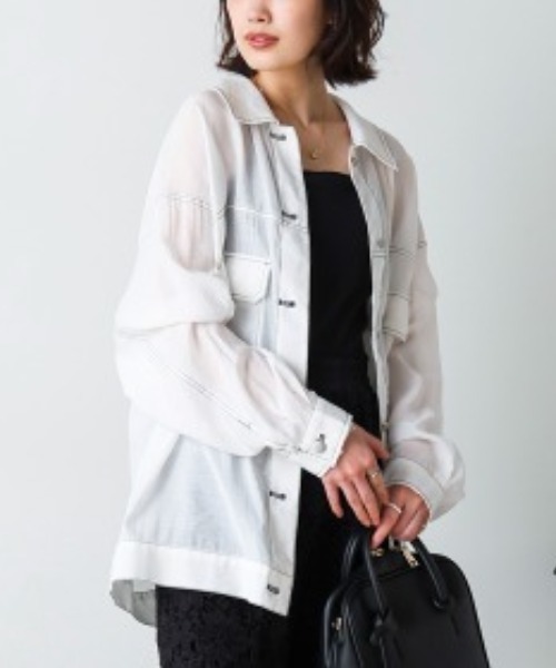 Bou Jeloud（ブージュルード） tシャツ シアーシャツジャケット
