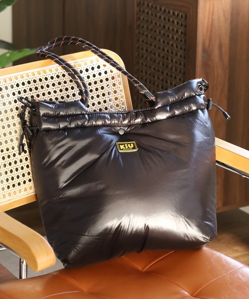 KiU（キウ） トートバッグ ナイロンサテン2WAYトートBAG メンズ