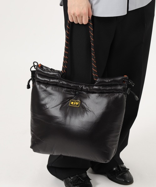 KiU（キウ） トートバッグ ナイロンサテン2WAYトートBAG メンズ 