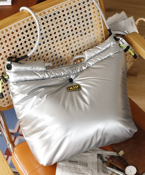 KiU（キウ） トートバッグ ナイロンサテン2WAYトートBAG メンズ