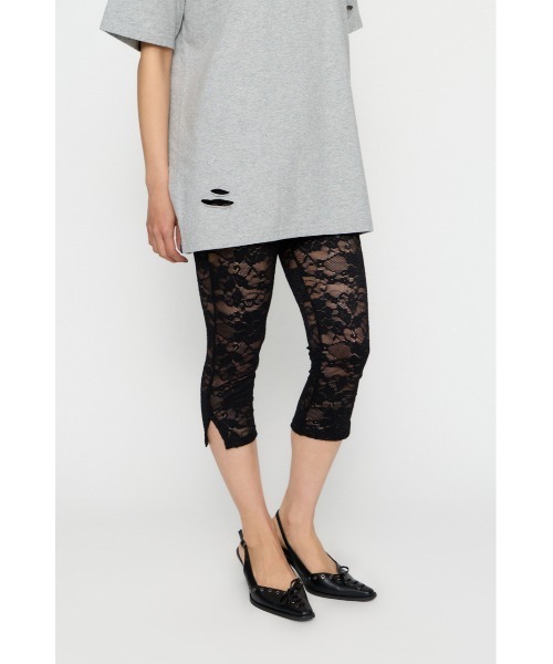 LAGUA GEM（ラグアジェム） レギンス スパッツ MESH LACE CAPRI