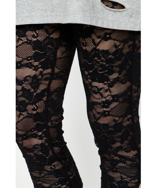 LAGUA GEM（ラグアジェム） レギンス スパッツ MESH LACE CAPRI