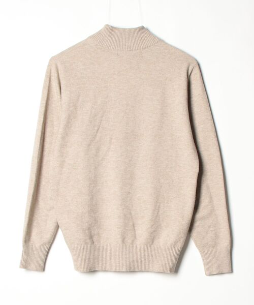 「NAVY」 長袖ニット S ベージュ メンズ_画像2