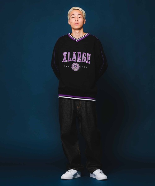 「XLARGE」 スウェットカットソー L オレンジ メンズ_7