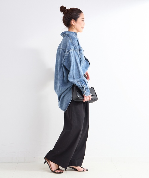 「B.C STOCK」 「Simplicite」チノパンツ MEDIUM ベージュ レディース_画像3