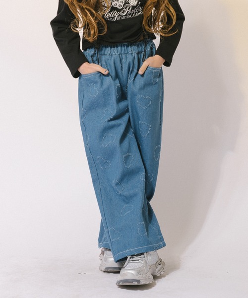 「URBAN CHERRY」 「KIDS」デニムパンツ 130cm ライトブルー キッズ_画像4