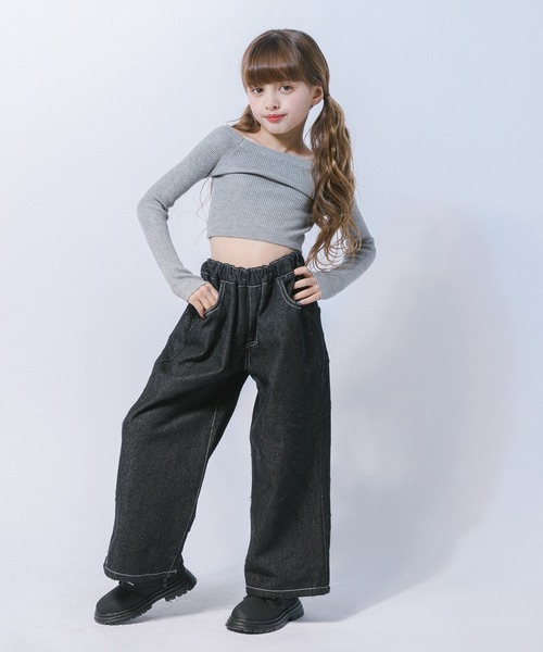 「URBAN CHERRY」 「KIDS」デニムパンツ 130cm ライトブルー キッズ_画像5