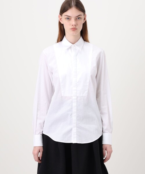 BOURRIENNE ParisX ブラウス シャツ BOURRIENNE ELEGANCE SEERSUCKER