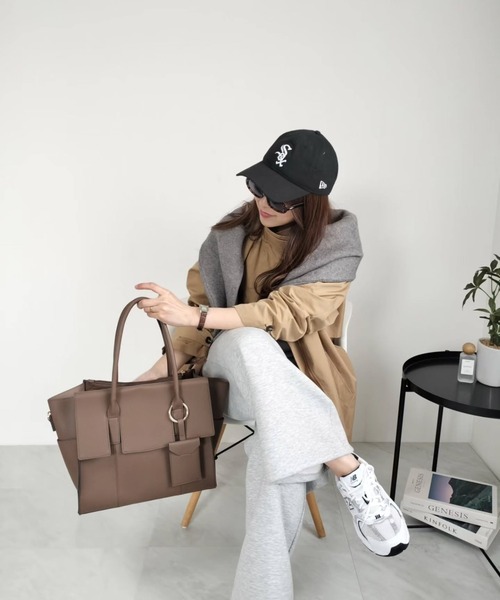 トートバッグ REAIMER「リエメ」フラップ トートバッグ ビジネス A4サイズ収納可 レディース メンズの画像