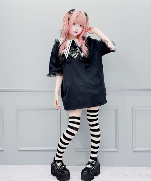 MA*RS（マーズ） tシャツ クロス刺繍襟ロンT レディース : ZOZOTOWN