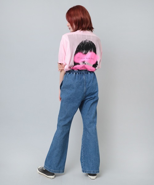 「RNA」 デニムパンツ MEDIUM ライトインディゴブルー レディース_画像3