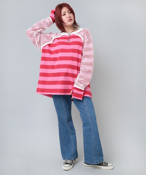 「RNA」 デニムパンツ MEDIUM ライトインディゴブルー レディース_画像5