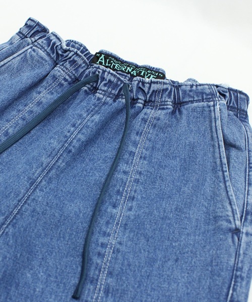 「RNA」 デニムパンツ MEDIUM ライトインディゴブルー レディース_画像7