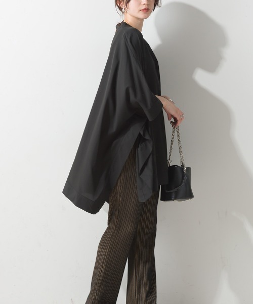 「terrace」 半袖ブラウス MEDIUM ブラック レディース_画像7