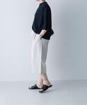 ハーフパンツ パンツ ハイカウントコットンハー...の詳細画像2