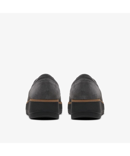 「Clarks」 スリッポン - ダークグレー レディース_画像7