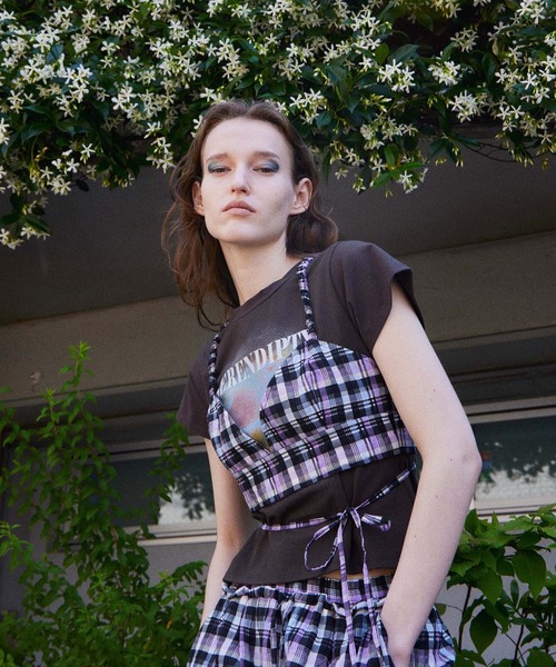 MAISON SPECIAL（メゾンスペシャル） チュニック Checkered Short Bice