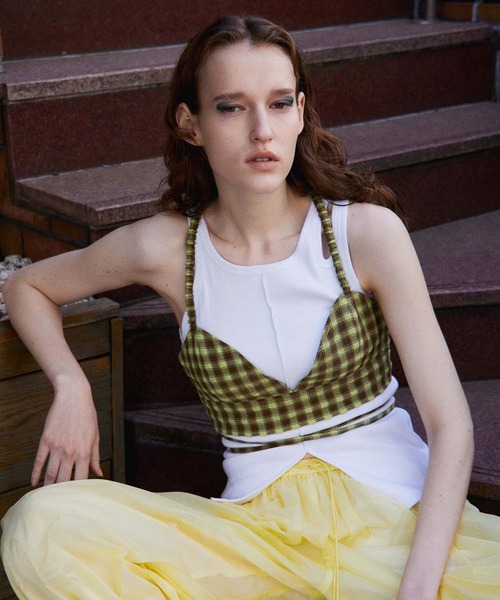MAISON SPECIAL（メゾンスペシャル） チュニック Checkered Short Bice