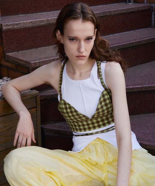 MAISON SPECIAL（メゾンスペシャル） チュニック Checkered Short Bice