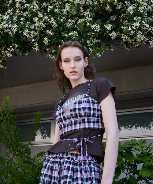 MAISON SPECIAL（メゾンスペシャル） チュニック Checkered Short Bice