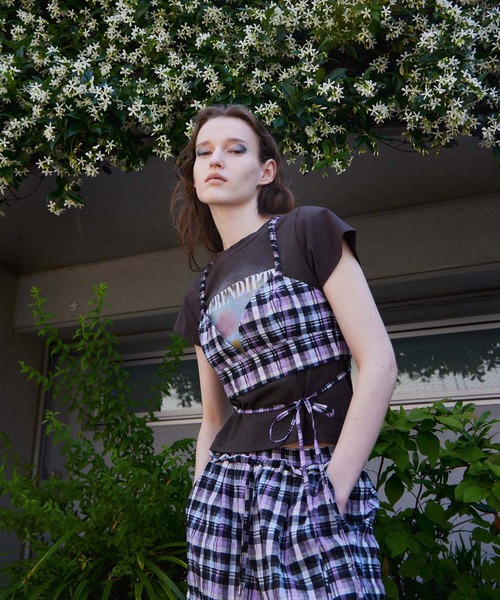 MAISON SPECIAL（メゾンスペシャル） チュニック Checkered Short Bice