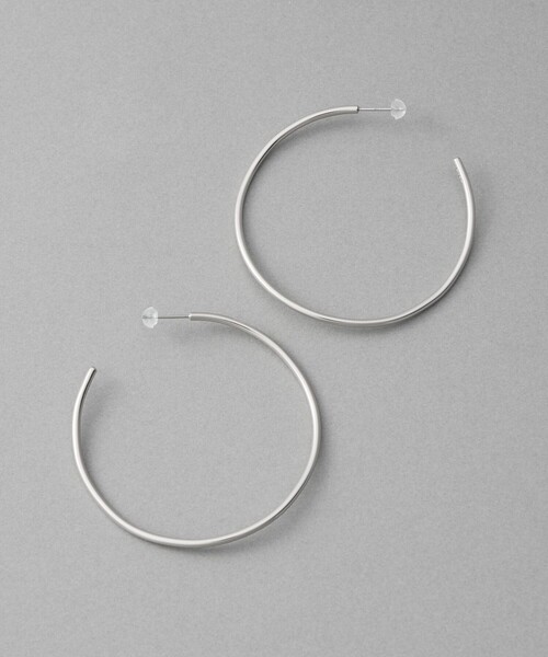 ete シルバー フープピアス ete（エテ） フープ ピアス 「シグナルフープ」 ピアス L レディース