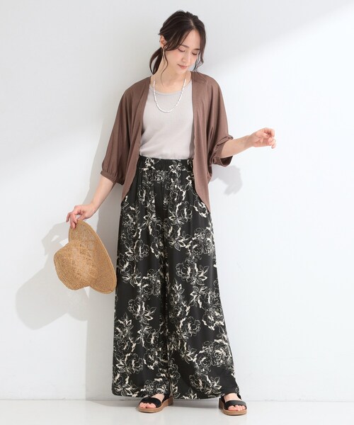 SHOO・LA・RUE（シューラルー） ワイドパンツ パンツ 「UV/洗濯機可/柄