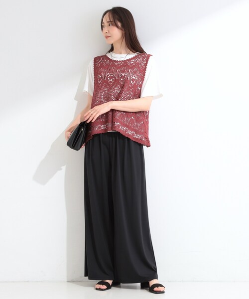 SHOO・LA・RUE（シューラルー） ワイドパンツ パンツ 「UV/洗濯機可/柄