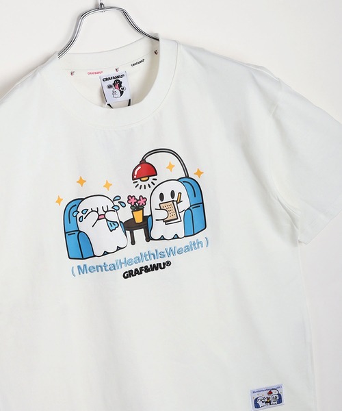 GRAF＆WU（グラフアンドウー） tシャツ おばけ キャラクタープリント