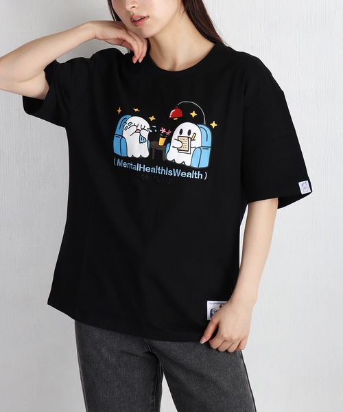 GRAF＆WU（グラフアンドウー） tシャツ おばけ キャラクタープリント