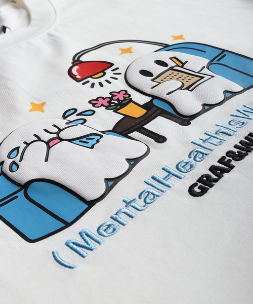 ＧＲＡＦ＆ＷＵ おばけ ロンT GRAF＆WU（グラフアンドウー） tシャツ おばけ キャラクタープリント