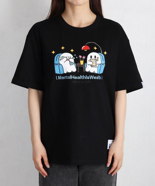 GRAF＆WU（グラフアンドウー） tシャツ おばけ キャラクタープリント