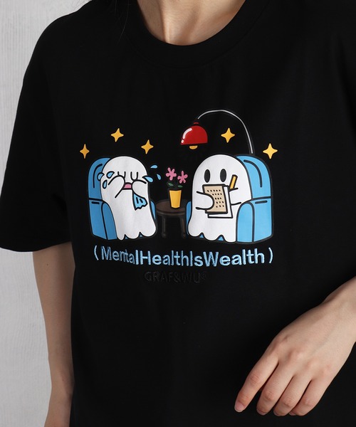 GRAF＆WU（グラフアンドウー） tシャツ おばけ キャラクタープリント