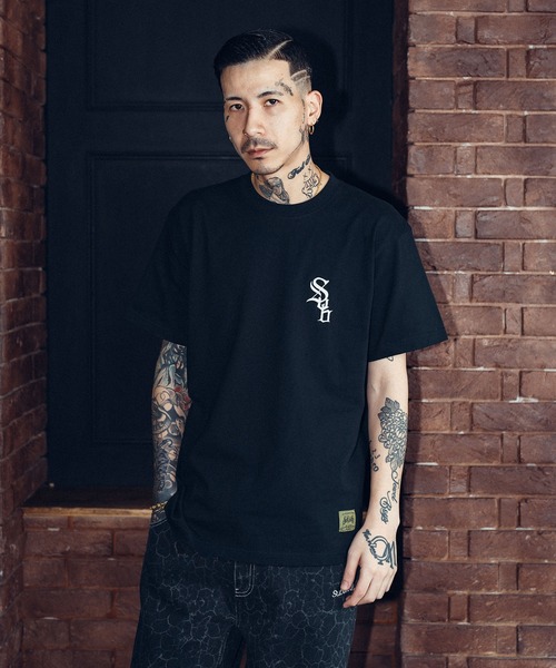 「Subciety」 半袖Tシャツ - グリーン メンズ_画像6