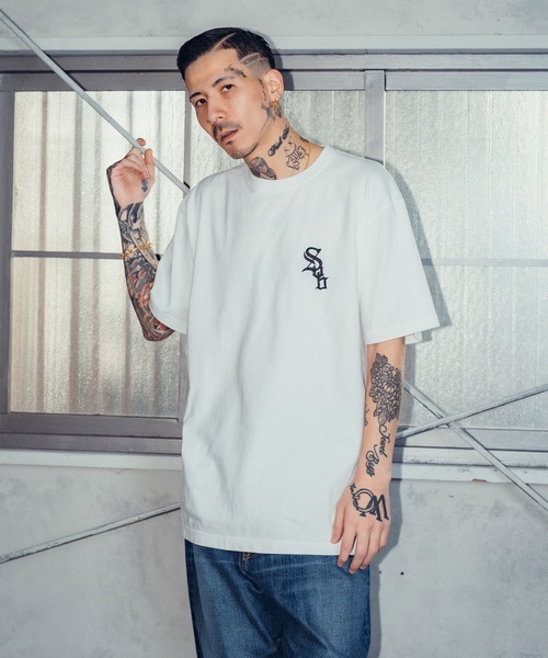 「Subciety」 半袖Tシャツ - グリーン メンズ_画像8