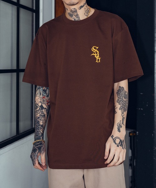 「Subciety」 半袖Tシャツ - グリーン メンズ_画像9
