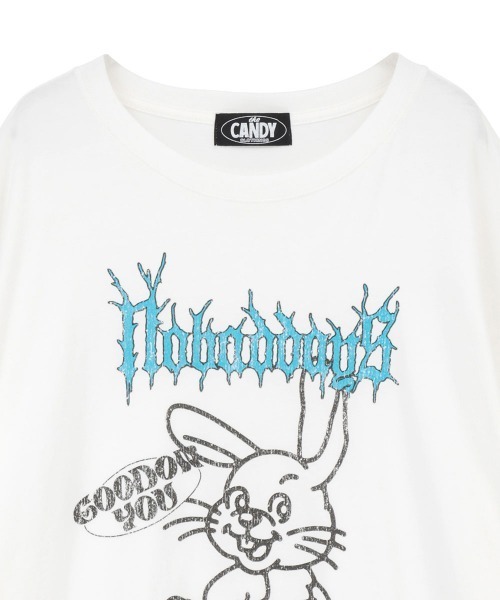 「Candy Stripper」 半袖Tシャツ FREE ブルー レディース_画像2