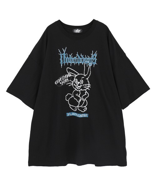 「Candy Stripper」 半袖Tシャツ FREE ブルー レディース_画像8
