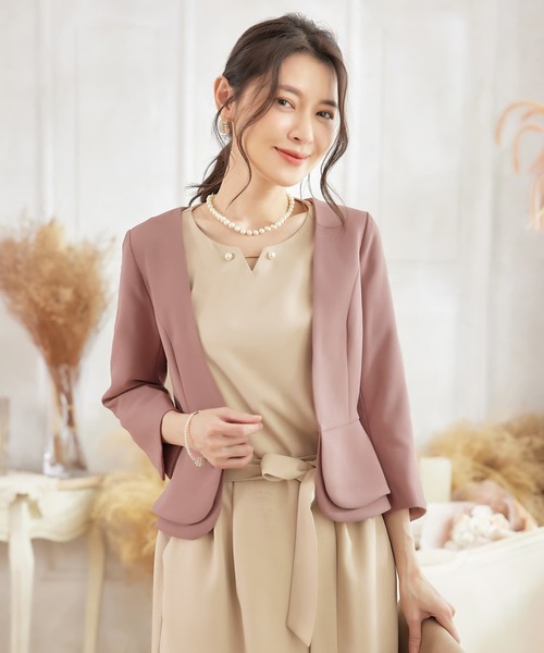 DRESS STAR（ドレススター） カーディガン ぺプラジャケット風