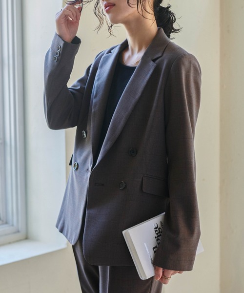 ロロピアーナ 青 ダブルブレストテーラードジャケット Lサイズ 48