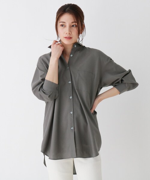 シャツ ブラウス S 3l フレンチリネン前開きシャツ Zozotown Paypayモール店 通販 Paypayモール