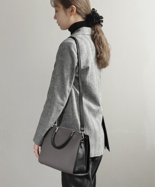 ANEMONE（アネモネ） ショルダーバッグ バッグ バイカラーのスクエア