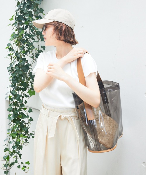 qualite（カリテ） トートバッグ 「大人のクリアバッグ」PVCトート 