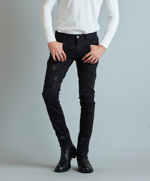NO ID.（ノーアイディー） ジーンズ 「NO ID.」Destroy Skinny Denim 