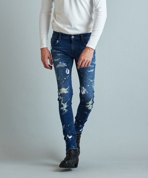 NO ID.（ノーアイディー） ジーンズ 「NO ID.」Destroy Skinny Denim