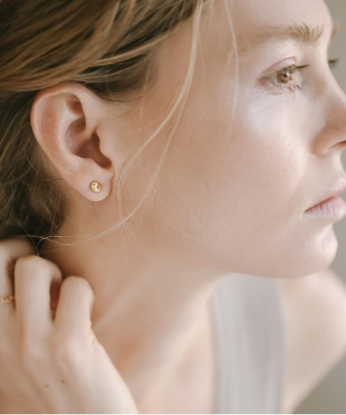 ピアス ピアス 18k【mollica-grand -モリカ・グラン-】K18 18金 ポスト長め つけっぱなし ピアス mollica K18 18k grand モリカ グラン 18金 ポスト長め