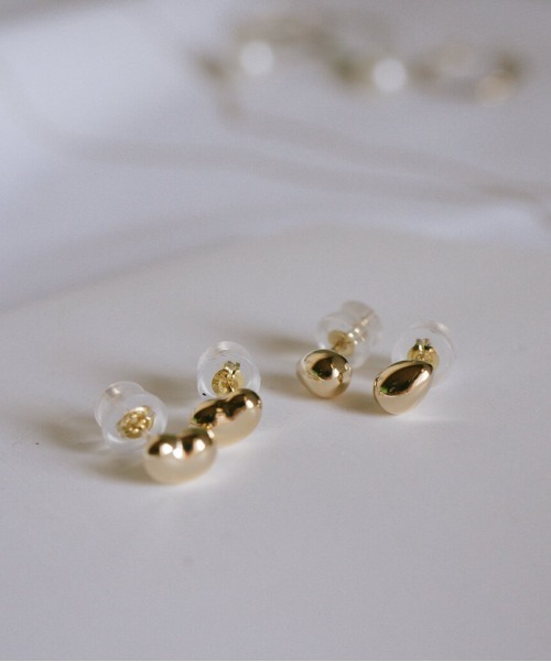 ピアス ピアス 18k【mollica-grand -モリカ・グラン-】K18 18金 ポスト長め つけっぱなし ピアス mollica K18 18k grand モリカ グラン 18金 ポスト長め