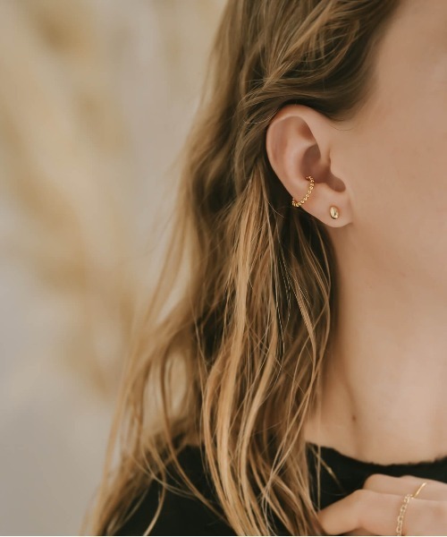 ピアス ピアス 18k【mollica-grand -モリカ・グラン-】K18 18金 ポスト長め つけっぱなし ピアス mollica K18 18k grand モリカ グラン 18金 ポスト長め