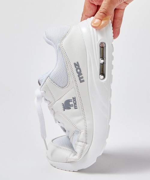 moz（モズ） スニーカー 「moz」サイドエルクマークレースアップ厚底